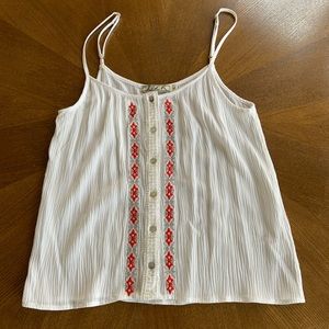 Chloe K white tank top S